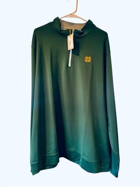 Peter Millar Quarter Zip Notre Dame Pull Over Jacket